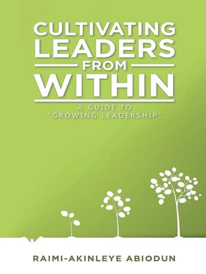 cover image of Cultivating Leaders from Within